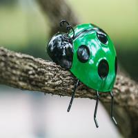 China Outdoor Metal Ladybug Yard Art Animal Metal Garden Wall Decor on sale