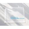 custom stationery frosted pvc bag with slider, Handy briefcase slider bag /