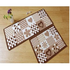 Mini Table Commercial Door Mats Anti - Slip Cafe Pattern Nylon Material