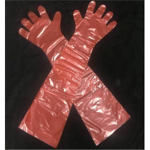 Water Tight Disposable Plastic Gloves , LDPE Long Veterinary Gloves