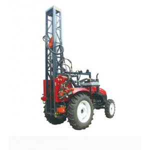 China 100m Rock Trailer Mounted Water Well Drilling Rigs / Hydraulic Rig Machine supplier