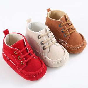 2019 winter Cotton fabric Lace-up 0-2 years  ankle baby boots
