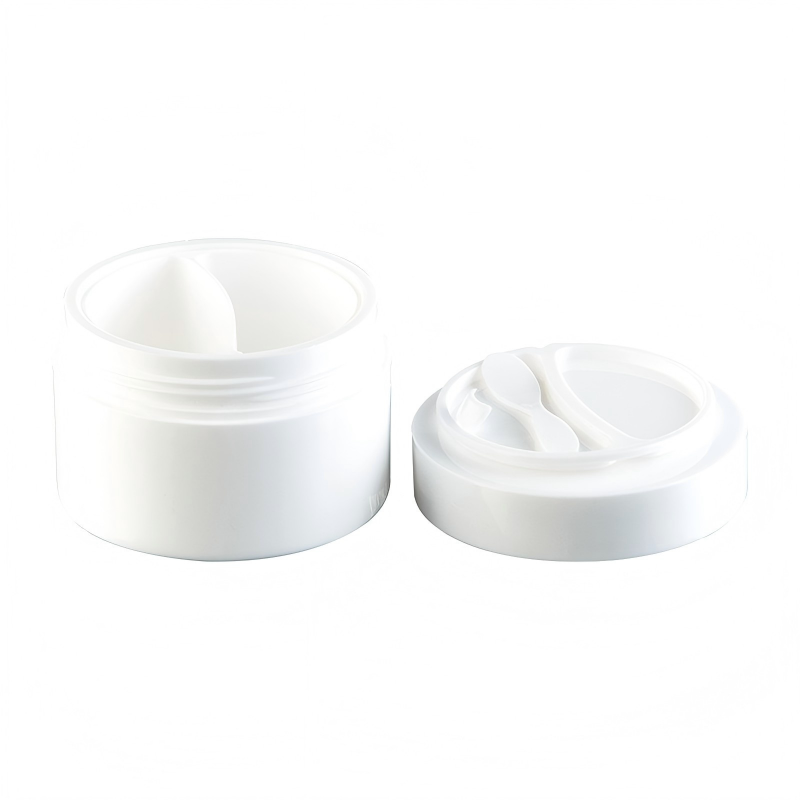 China 50+50g PP Plastic Cream Jar with No Mechanical Issues and Gentle on Delicate Formulas wholesale