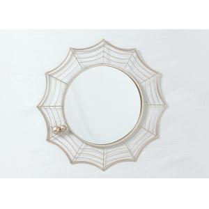 Living Room Rose Gold Spider Web Metal Wall Art Mirror