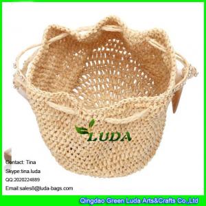 LUDA summer fashion 2012 straw bags drawstring straw raffia backup bag