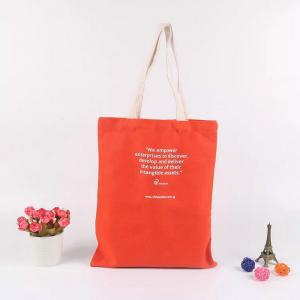 Logo Printed Cotton Canvas Tote Bags For Supermarket Packing And Shopping