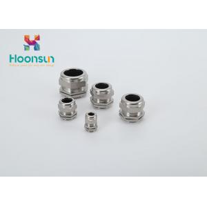 China M8 - M120 Metal Cable Gland Resist Salt Nickel Plated Brass With Rubber Seal wholesale