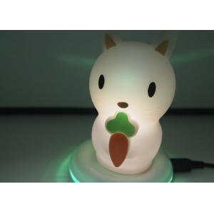 LED Rabbit Animal Shaped Night Lights For Nursing Baby Non - Toxic