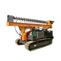 China Ground Screw Helical Construction Pile Drilling Machine With 4105 Turbocharged Engine on sale