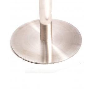 China Easy Move Stainless Steel Table Legs  Round Chrome Table Base For Bistro Table supplier