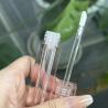 Tubos de labios de plástico transparentes cuadrados, todos claros, contenedor vacío