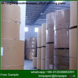 China offset paper for A4 offset paper in roll for sell supplier