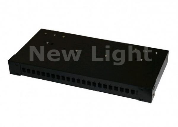 Network Optical Fiber Distribution Frame 19 Inch 24 Port Rack Mounted For Indoor