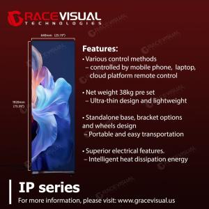China Solución HD Interactiva Plug And Play para Retail Inteligente y Exhibiciones con Pantalla LED Plegable Poster LED Display Screen wholesale