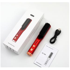 Portable Wireless Ionic Keratin Straightener Brush Hot Iron Comb For Men And Women