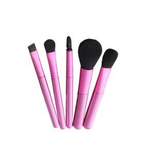 ISO9001 Pink 5pc Professional Cosmetic Brush Set