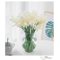 China PU Plastic Artificial Calla Lily Bouquet Flower Thanksgiving Floral Arrangements on sale