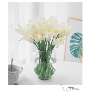 PU Plastic Artificial Calla Lily Bouquet Flower Thanksgiving Floral Arrangements