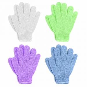 Double Sided Exfoliating Gloves Body Scrubber Scrubbing Glove Bath Mitts Scrubs for Shower