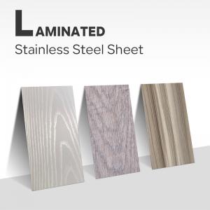 China Cold Rolled 316 Stainless Steel Sheet 304 Ss Laminate Plate For Elevator Decorative Wood Grain supplier