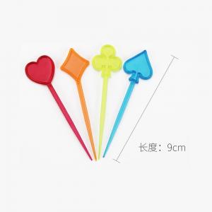 Creative Plastic Stirrer Stirring Rod Plastic Fruit Fork Fancy Star Toothpicks