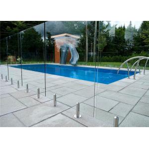 China Mirror / Satin Finish Swimming Pool Glass Fence Stainless Steel Spigot Railing supplier