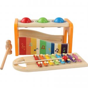 8 Notes Piano Kids Wooden Xylophone Instruments Educational Toys
