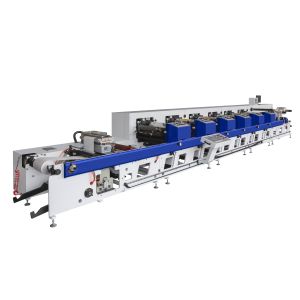 China SR-350-8 High Speed 8-Color Flexo Automatic Label Printer Die Cutting Lamination Servo Drive System for Paper Bag Paper Printer wholesale