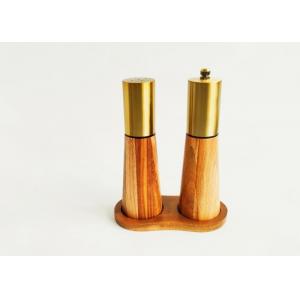 Traditional Stainless Steel Wooden Pepper Spice Mill Set