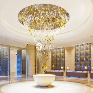 Hotel Project Custom Hand Blown Glass Chandelier Exquisite Design
