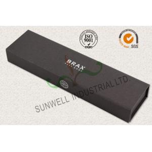 China Luxury Black Color Office Paper Box , Spot UV Coating Cardboard Packing Box supplier