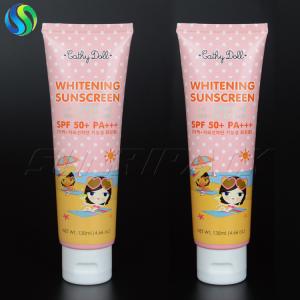 China 138ml/4.8oz empty sunscreen lable plastic tube for cosmetics packaging supplier