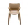 Lou Eat Fiberglass Dining Chair With High Density Polyurethane Structure