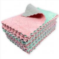 China OEM 25x25cm Cellulose Cleaning Cloths Kitchen Dish Towel Non Stick Oil Washing on sale