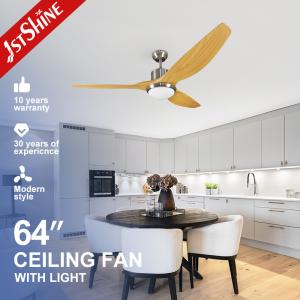 China Modern Design 1stshine Ceiling Fan with ABS Plastic Blades and Remote Control Light wholesale