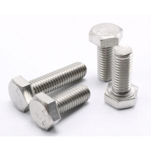 Hardware Stainless Steel Bolts Nuts DIN933 with Plain Zinc and Grade SUS304