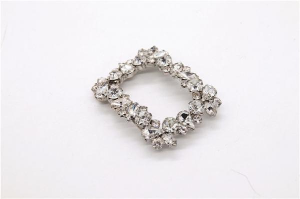 Kml 100mm*100mm Rhinestone Bow Shoe Clips With Hanging Plating