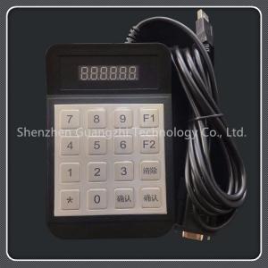 Black Usb Numeric Keypad With Display Plastic Shell 16 Buttons Type