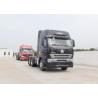 Flat Roof Cab Tractor Truck For Trailer , 6x4 Tractor Unit Trailer Head