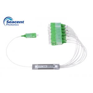 China 1x12 Mini Fiber Optic PLC Splitter Excellent Channel Uniformity With SC/APC Connector supplier