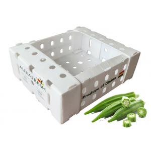China 11lbs Fresh Okra PP Corrugated Plastic Packaging supplier