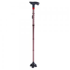 Adjustable Mobility Walking Aids SOS Alarm , Folding Posture Cane Walking Stick