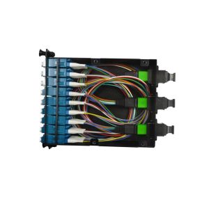 China MTP MPO LGXの繊維光学カセット モジュール12平行光学のための24の36の中心 supplier