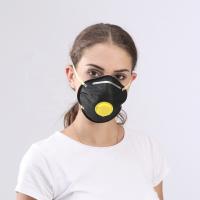 China Black Color Soft Valve Dust Mask , Dust Face Mask Respiratory Protection on sale