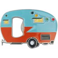 China Durable Custom Magnet Bottle Opener With Fridge Magnets Sticker For Camper Lovers on sale