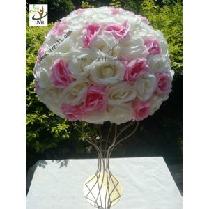 UVG various sizes half roses and hydrangea flower balls for wedding table centerpieces decoration FRS02