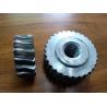 Customized Precision forged metal worm Gear Hobbing Services support zinc plated