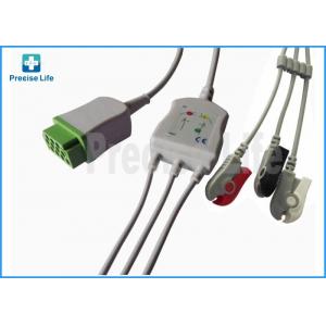 China Rectangle 11 pin connector GE-Marquette ECG cable 2021141-001One-piece type supplier