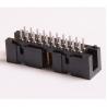 China H=6.4 2.0 Pitch Box Header Connector Straight PBT Black Gold Flash ROHS wholesale