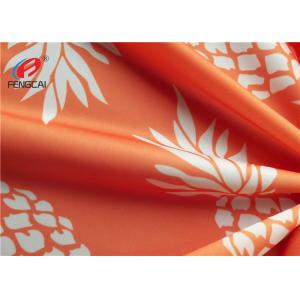 China Pineapple Printed 95% Polyester 5% Spandex Fabric , Swimwear Lycra Knitted Fabric supplier